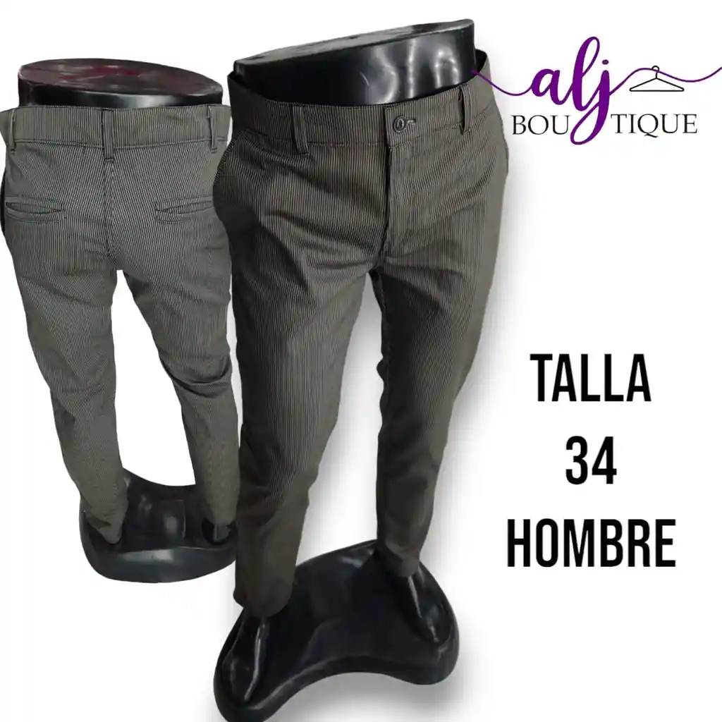 Pantalon De Vestir Caballero Talla 34