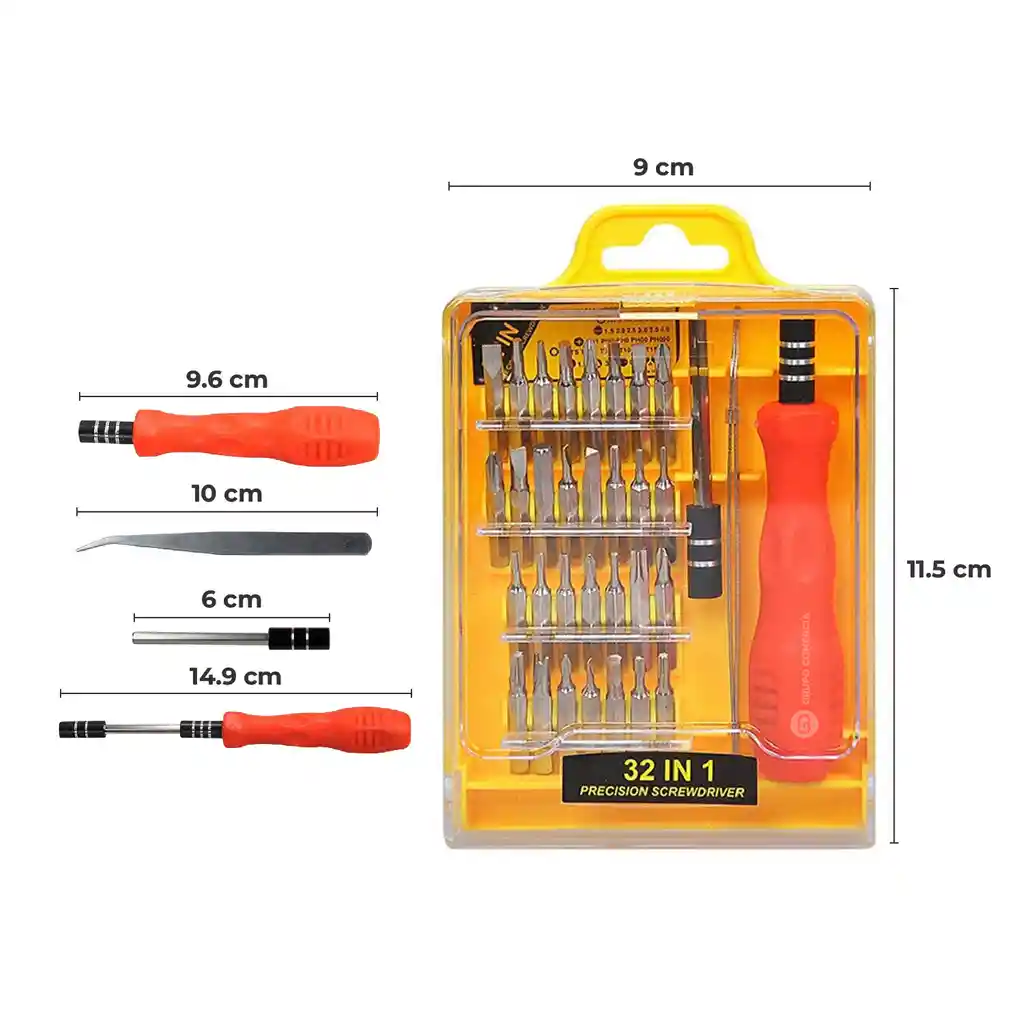 Kit Destornillador De Precisión 32 En 1 Estuche