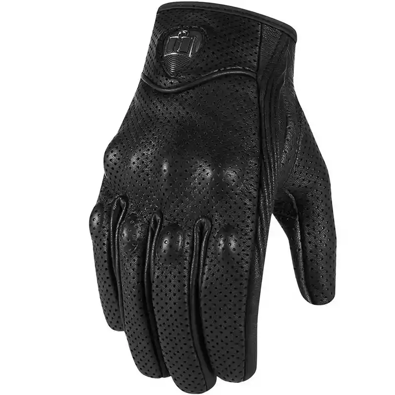 Guantes Icon Pursuit Cuero Perforado