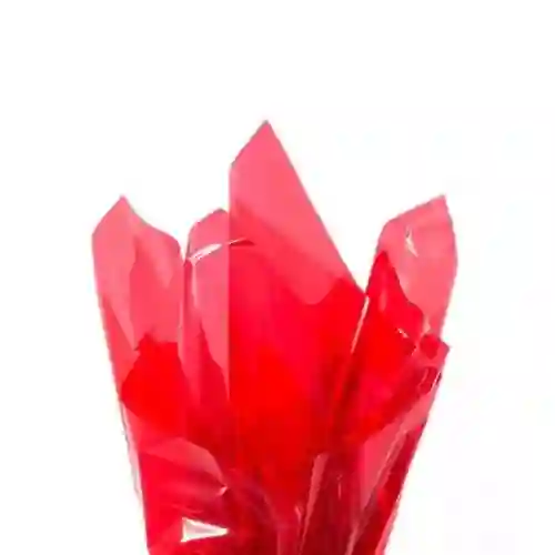 Papel Celofán Pliego Color Rojo