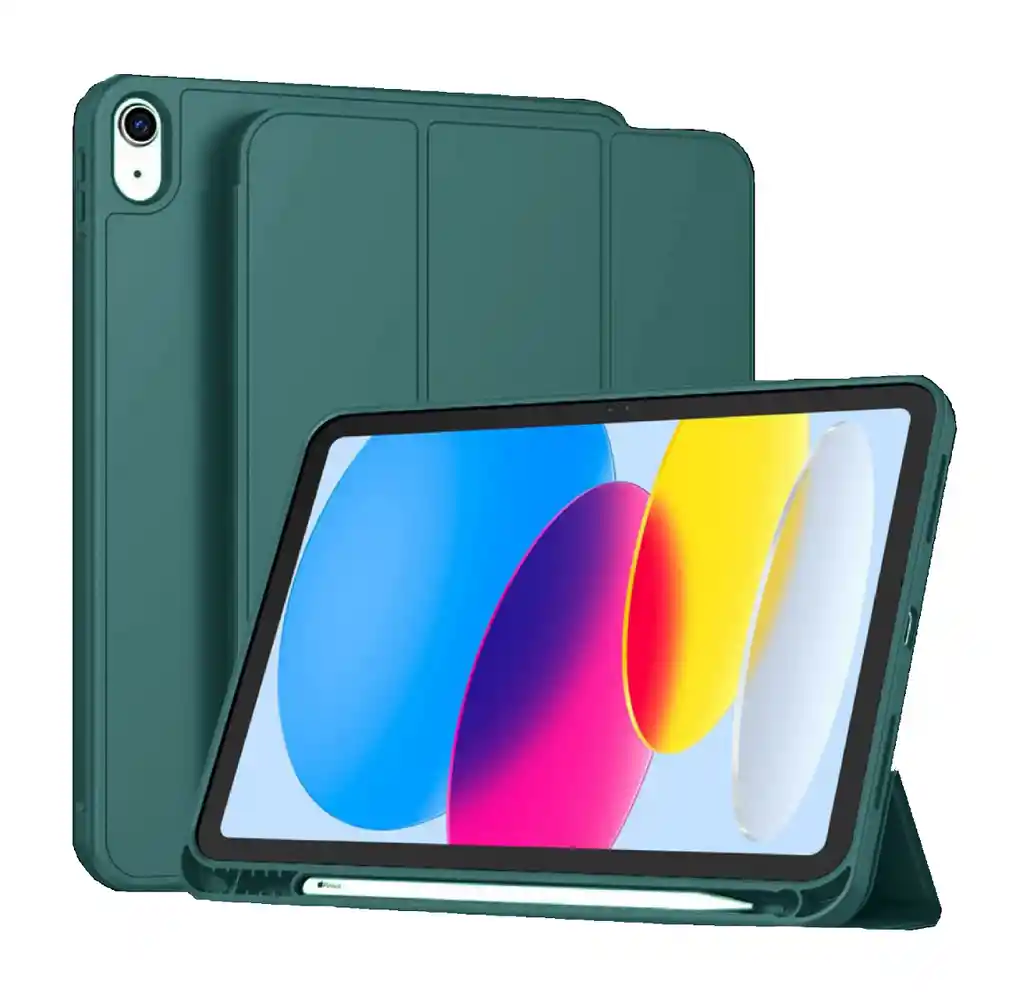 Estuche Smart Case Ipad Air 4 10.9" Verde Espacio Lapiz