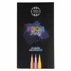 Set De Plumones Neon Party 3 Pcs Miis Cosmetics