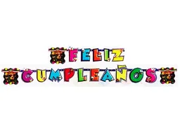 Feliz Cumpleaños Guirnalda Letrero Fiesta Mexicana