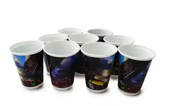 Vaso Desechable Plastico Niño Dinosaurios 6 Oz X 12