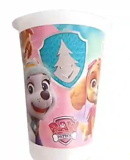 Vaso Desechable Plastico Niña Paw Patrol 6 Oz X 12