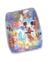 Plato Para Torta / Pudin Niño Mickey X 12 Unidades