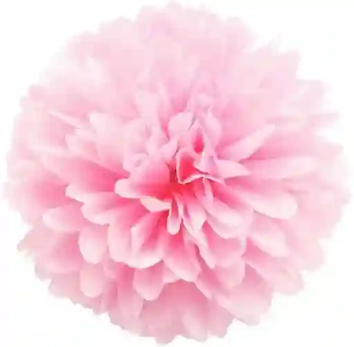 Pompon De Papel Seda Para Fiesta 33 Cm Rosado