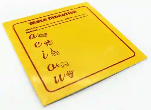 Tabla Didactica Amarilla Foami Escolar, Para Plastilina, Punzar, Trabajos Manuales