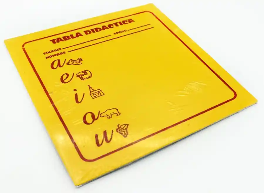Tabla Didactica Amarilla Foami Escolar, Para Plastilina, Punzar, Trabajos Manuales
