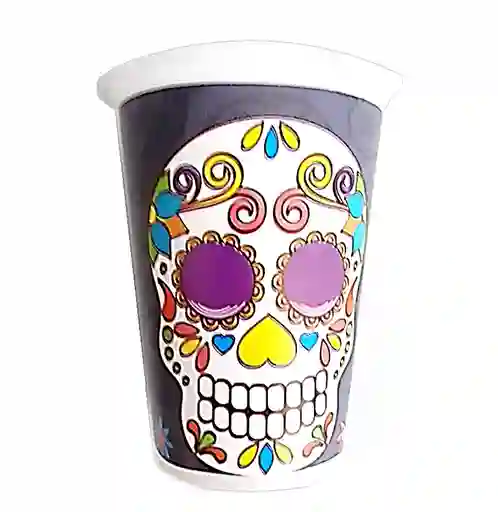 Vaso Desechable Plastico Catrina 6 Oz X 12