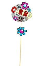 Pin Hablador Cumpleaños / Amor Y Amistad San Valentín. Mensaje: Con Cariño Para Ti