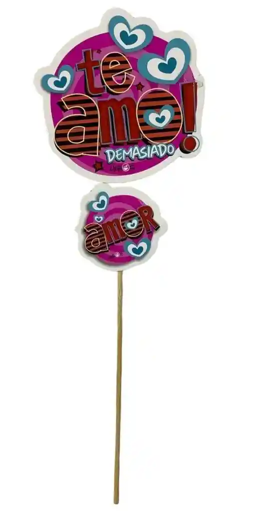 Pin Hablador Cumpleaños / Amor Y Amistad San Valentín . Mensaje: Te Amo Demasiado Amor