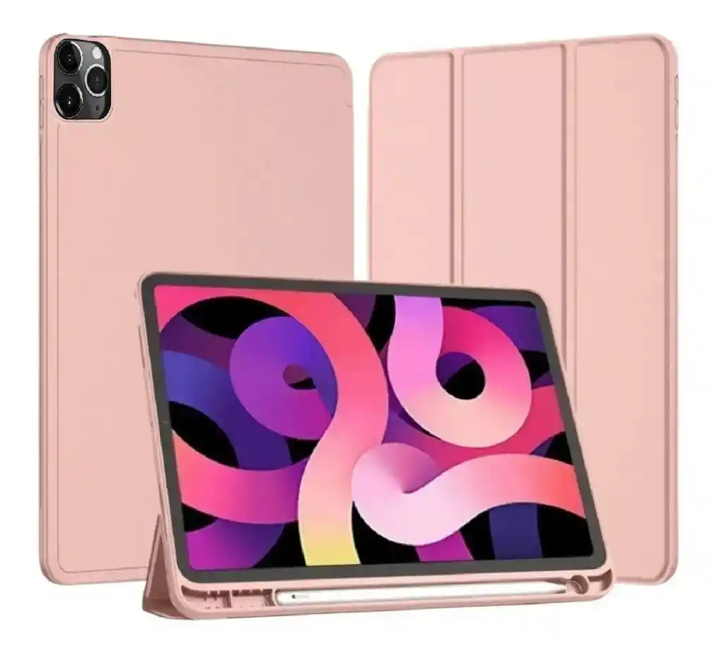 Estuche Smart Case Ipad Pro 11 Oro Rosa Espacio Lapiz