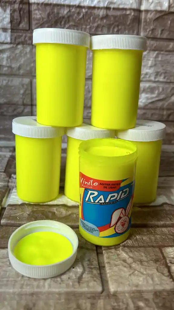 Vinilo Amarillo Fluor 120g Rapid