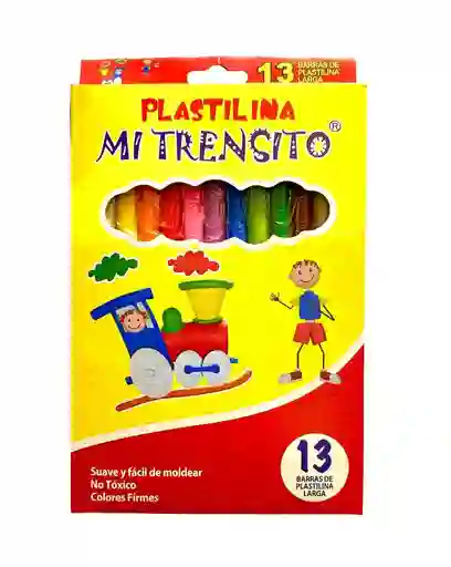 Plastilina Larga Mi Trensito X 13 Barras