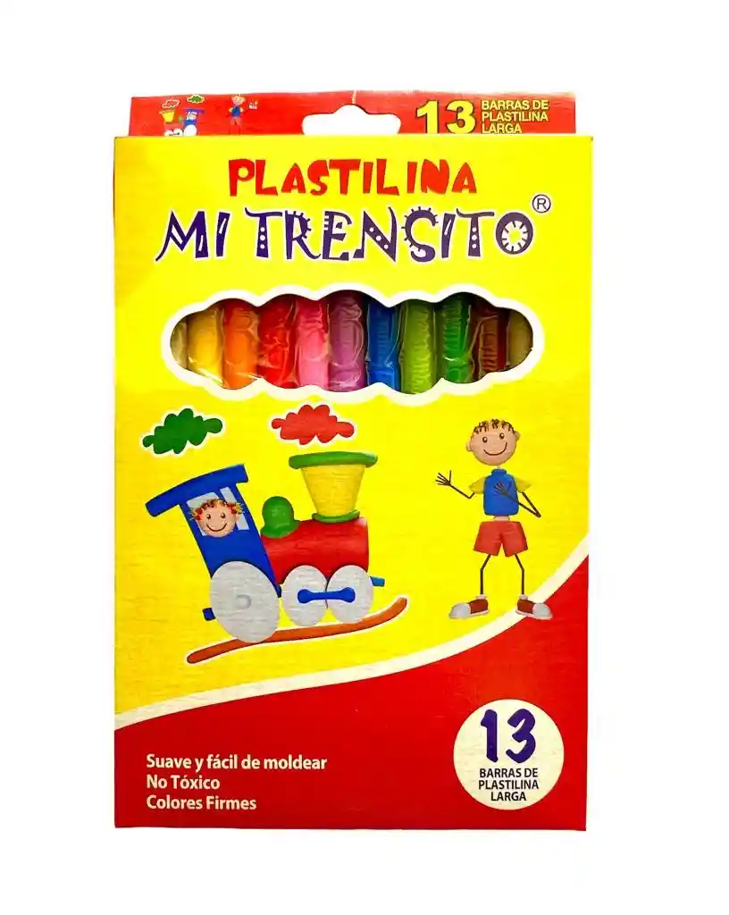 Plastilina Larga Mi Trensito X 13 Barras