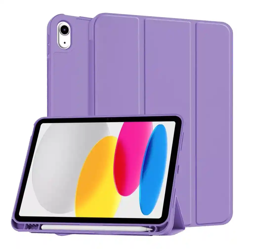 Estuche Smart Case Ipad 10ma Gen 10.9 Lila Espacio Lapiz