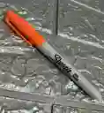 Marcador Sharpie Naranja Fino Permanente