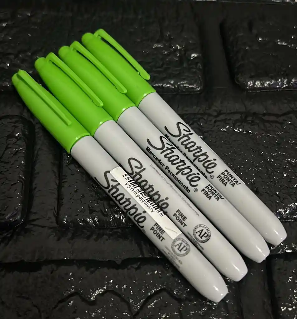 Marcador Sharpie Verde Claro Fino Permanente
