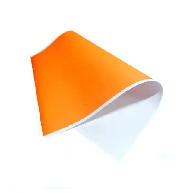 Cartulina Medio Pliego Naranja Neon Fluorescente