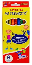 Plastilina Larga X 9 Barras 100 Gm Mi Trensito