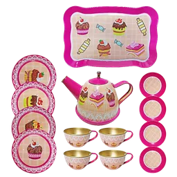 Juego Tazas De Te Para Niñas Cupcakes