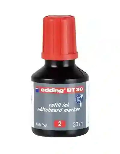 Tinta Edding Borrable Para Marcador Recargable Color Rojo