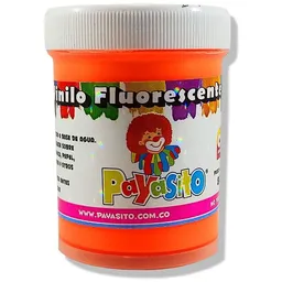 Pintura Vinilo Payasito Fluorescente / Neon X 80 Gm Naranja