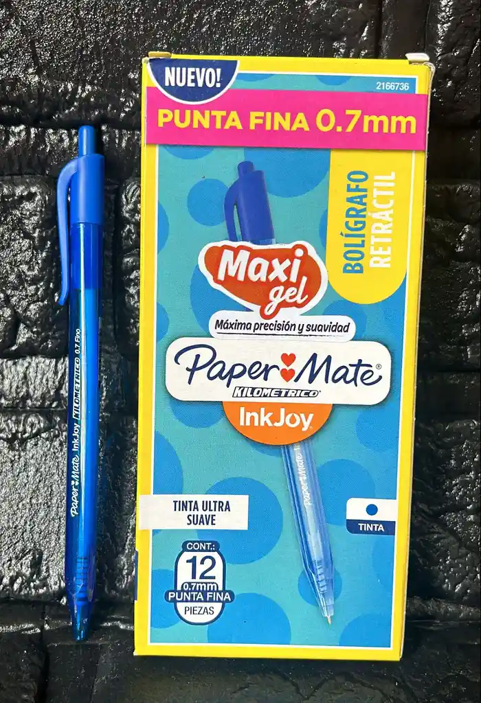 Lapicero Azul Retractil Kilometrico Unidad