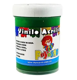 Pintura Vinilo Acrilico Payasito 80 Gm Color Verde