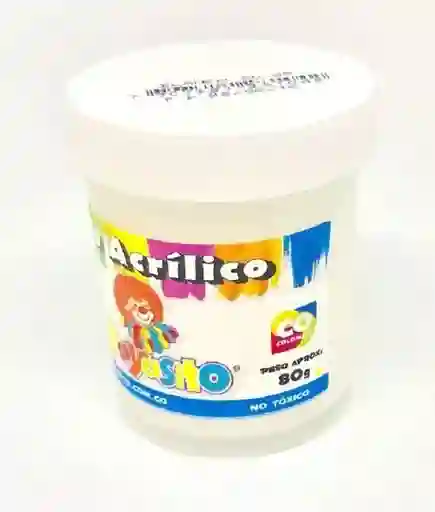 Pintura Vinilo Acrilico Payasito 80 Gm Color Blanco