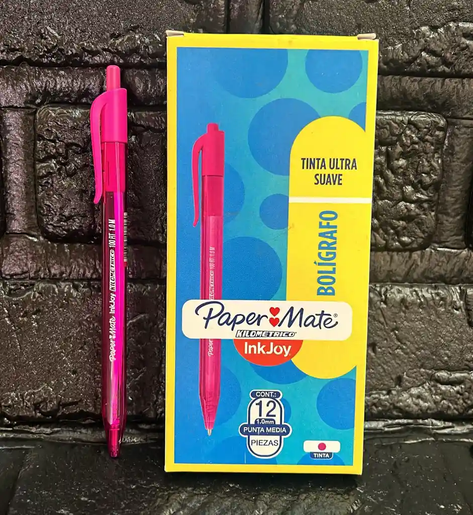 Lapicero Fucsia Retractil Kilometrico Unidad