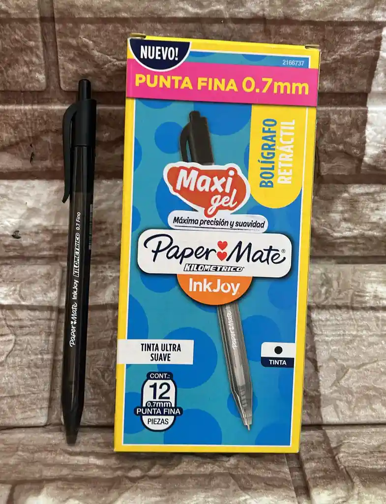 Lapicero Negro Retractil Kilometrico Unidad