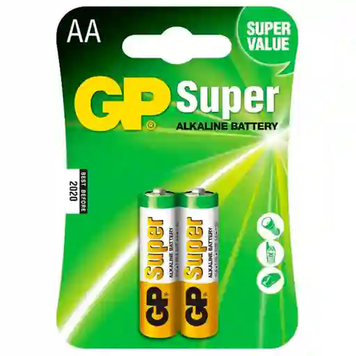Bateria Pila Gp Aa Alkalina Par