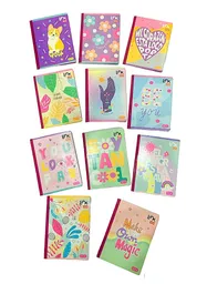 Cuaderno Cosido Rayado 100 Hojas Diseños Surtidos Para Niña