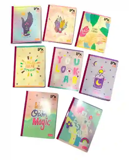 Cuaderno Cosido Cuadriculado 100 Hojas Diseños Surtidos Para Niña