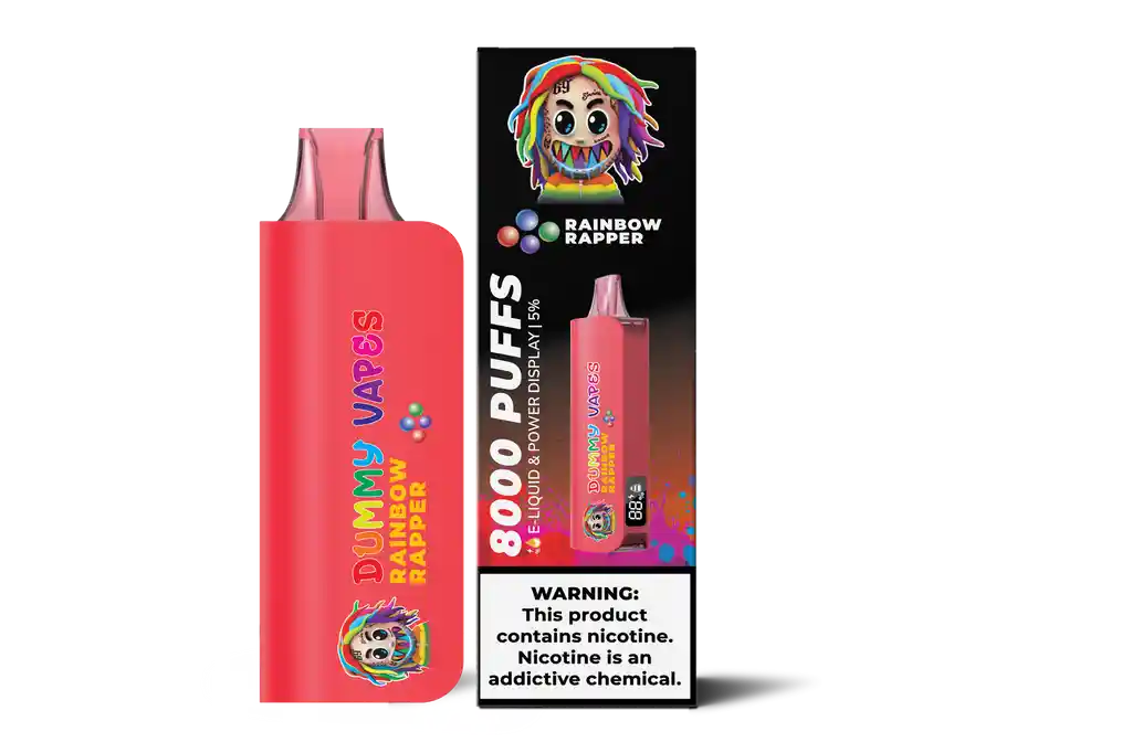 Dummy Vape Tekashi 69 8.000 Puffs Desechable Rainbow Rapper