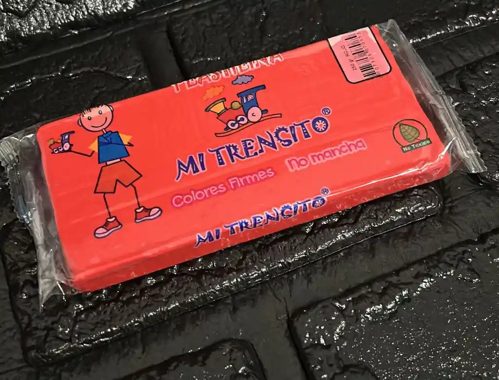 Plastilina Roja Barra 250g Mi Trensito