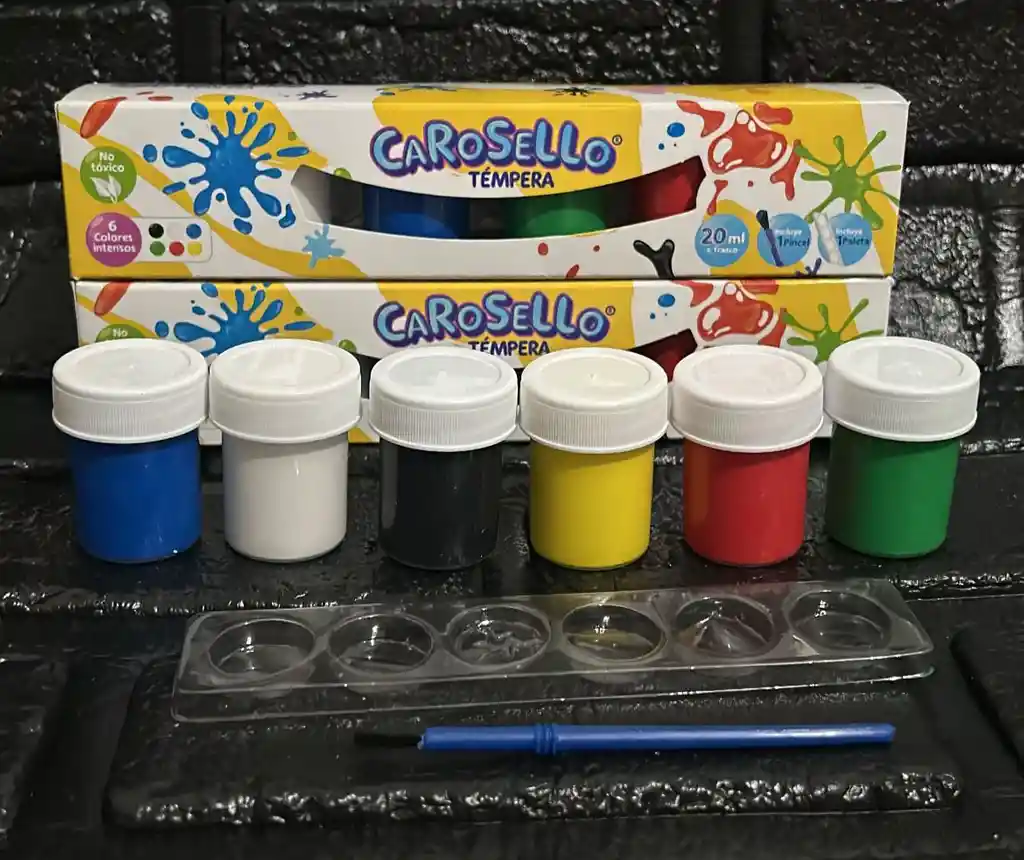 Caja Tempera Carosello X6
