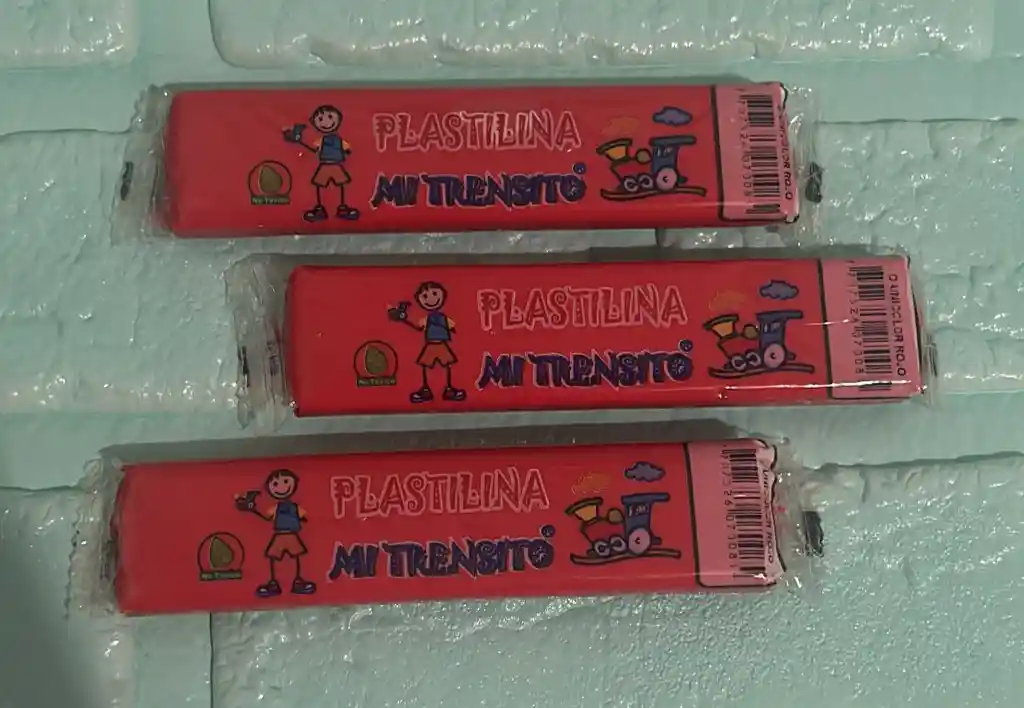 Plastilina 55g Roja Mi Trensito