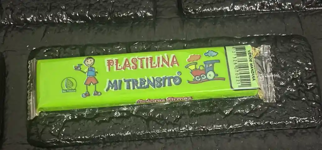 Plastilina 55g Verde Manzana Mi Trensito