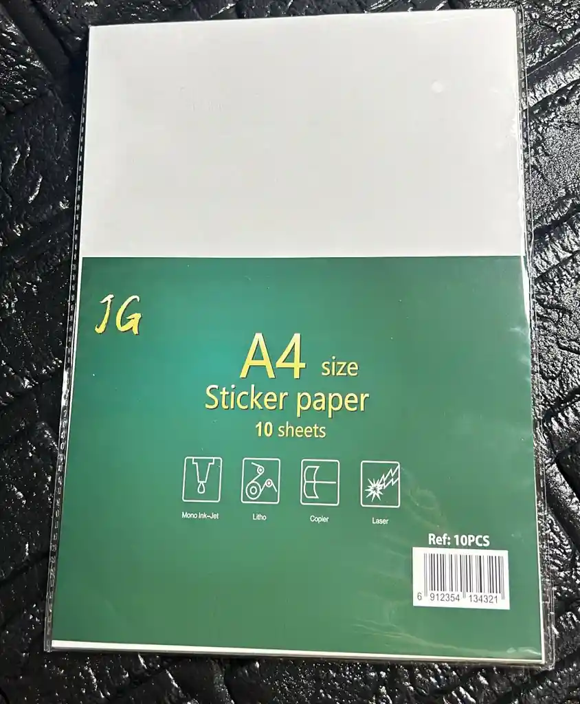 Papel Adhesivo Carta X10 Unidades