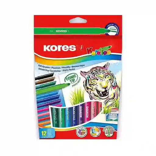 Plumones Kores Caja *12