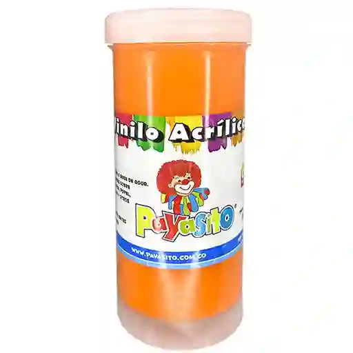 Pintura Vinilo Acrilico 125 Gm Payasito Color Naranja