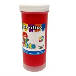 Pintura Vinilo Acrilico 125 Gm Payasito Color Rojo