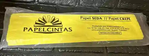 Papel Crepe Pliego Amarillo Unidad