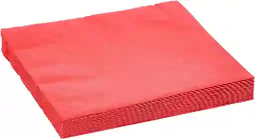 Servilletas De Papel Color Rojo *20 Und