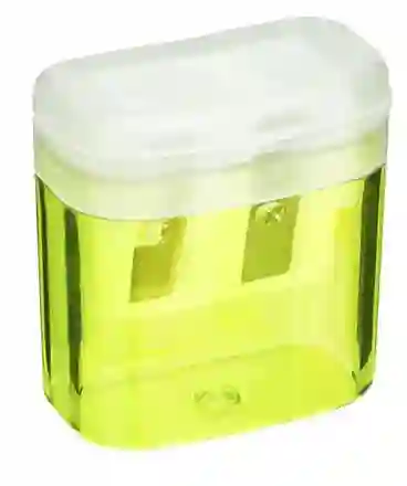Sacapuntas Doble Con Deposito - Amarillo