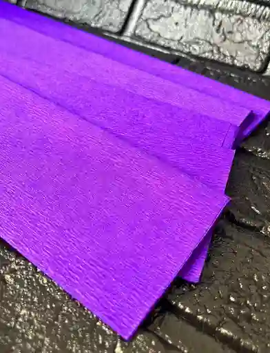 Papel Crepe Pliego Morado Unidad