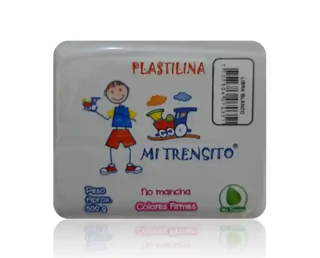 Plastilina Por Libra En Bloque Color Blanco Mi Trensito